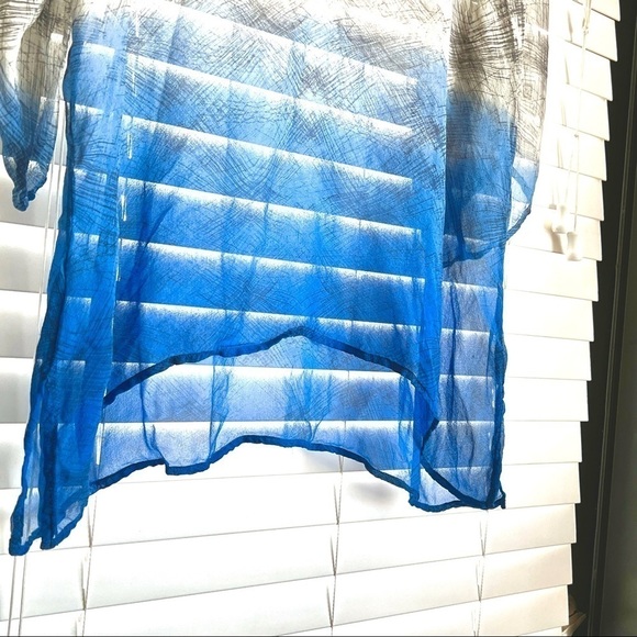 Gypsy 05 Gorgeous Silk Tie Dye Tunic Top, Swim Cover! Versatile & Sexy! … - Picture 5 of 13